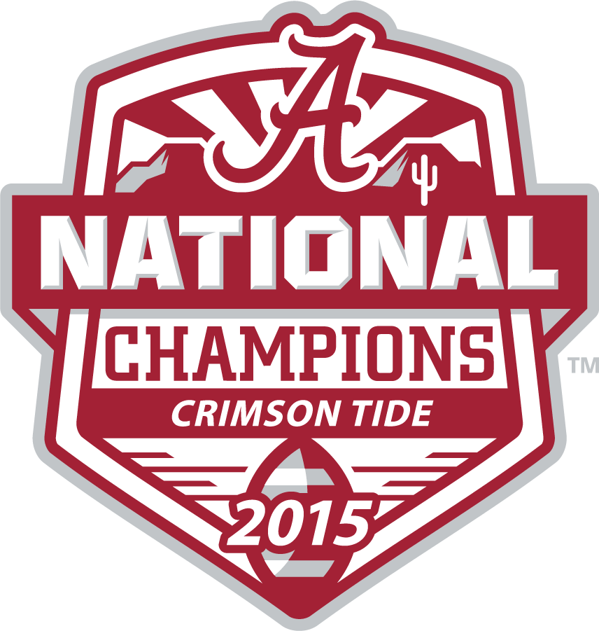Alabama Crimson Tide 2015 Champion Logo diy iron on heat transfer